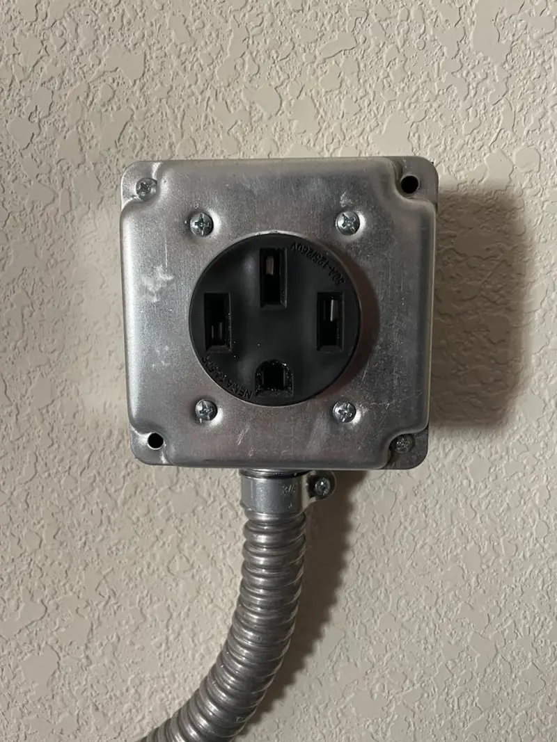 NEMA 14-50 outlet installed for Smart Home Electrical in Ironwood